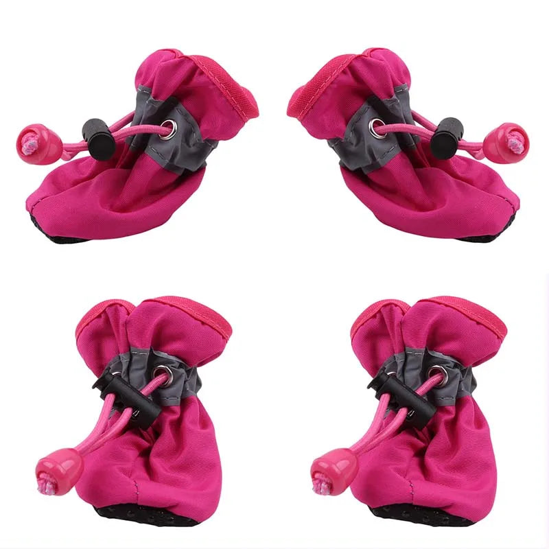 Botas de Lluvia Antideslizantes para Perros - Juego de 4 Piezas