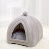 Cozy Cotton Cat & Small Dog Tent Bed with Cushion
