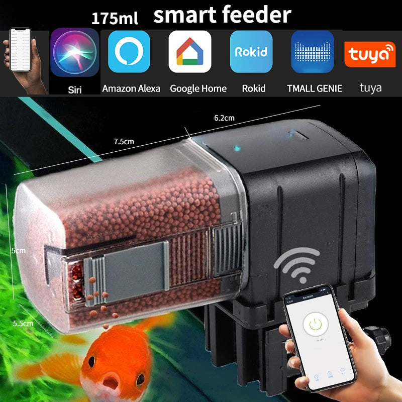 Smart WiFi Automatic Fish Feeder with App Control