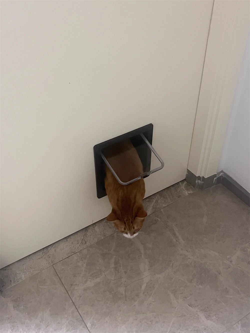 Weatherproof Pet Door Flap with 4-Way Locking Security
