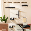 Modular Wall-Mounted Cat Climbing Shelves with Scratching Posts