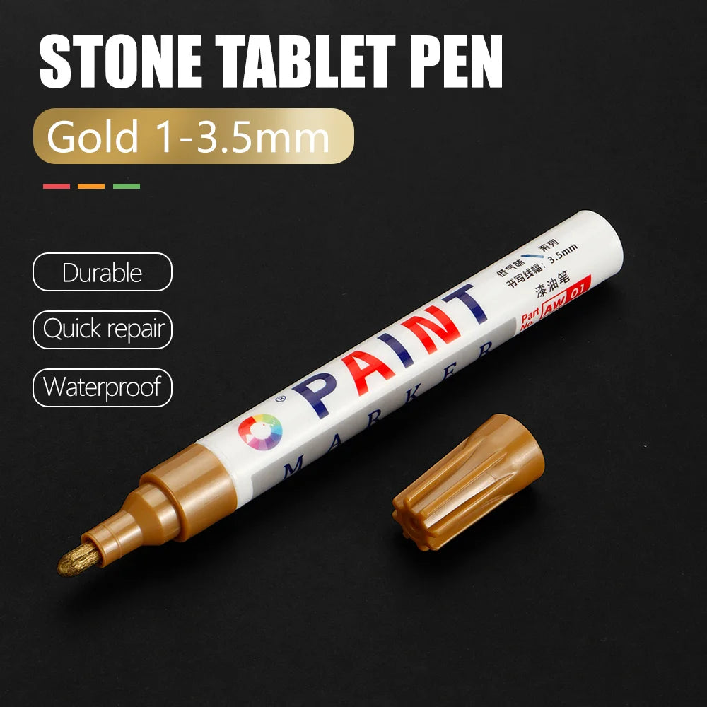 Permanent Stone Touch-Up Paint Pen for Rock, Ceramic, and Mug DIY