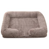 Large Dog Bed with Plush Cover and Removable Pad