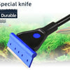 5-in-1 Aquarium Glass Cleaning Brush with Long Handle