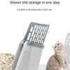 Pala para arena de gato autolimpiante con dispensador integrado
