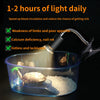 Lampe chauffante ajustable à col de cygne pour reptiles avec ampoule 50W