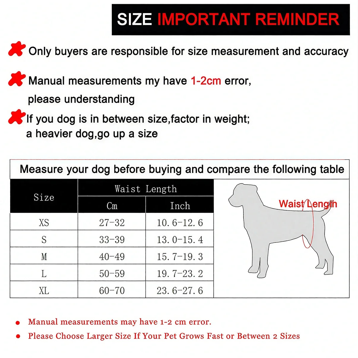Reusable Adjustable Dog Diapers for Female Dogs