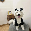 Panda Design Hooded Fleece Dog Coat – Warm Winter Jumpsuit for Small & Medium Breeds