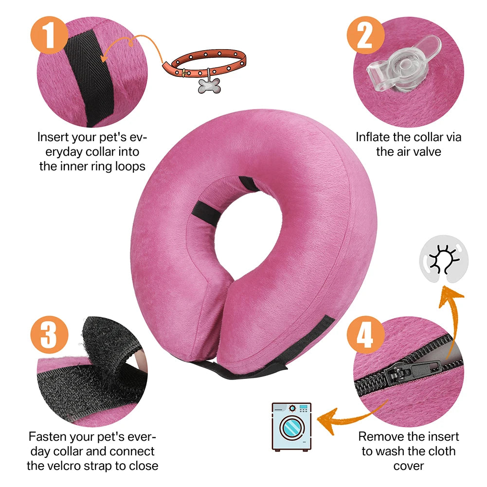 Inflatable Recovery Collar for Dogs and Cats