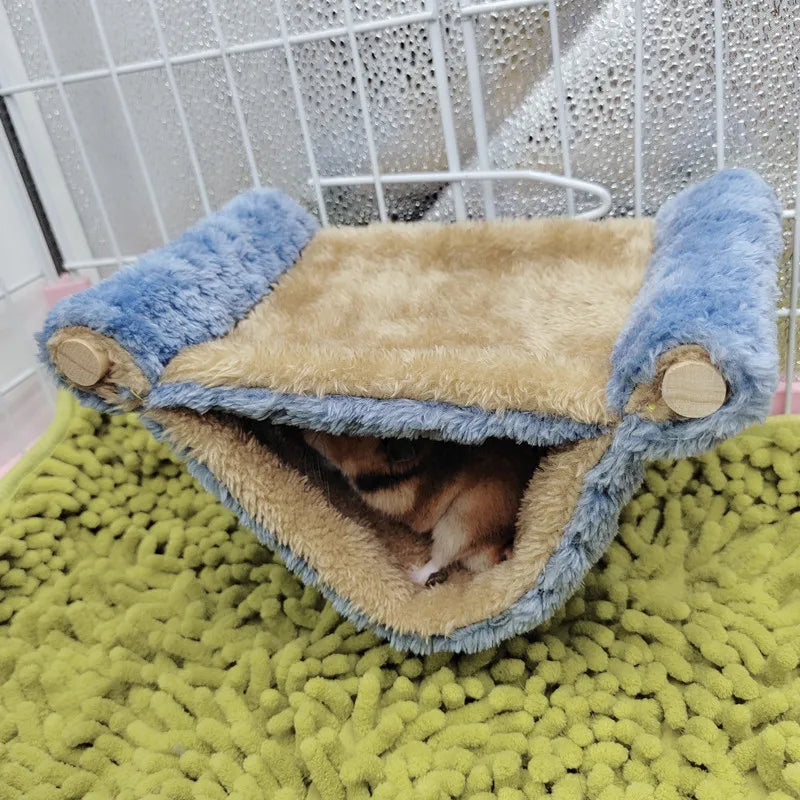 Hamac-Lit Doublement Doux pour Petits Animaux