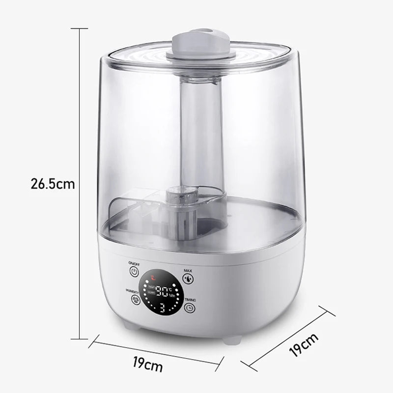 4L Ultrasonic Reptile Terrarium Humidifier with Humidistat and Timer
