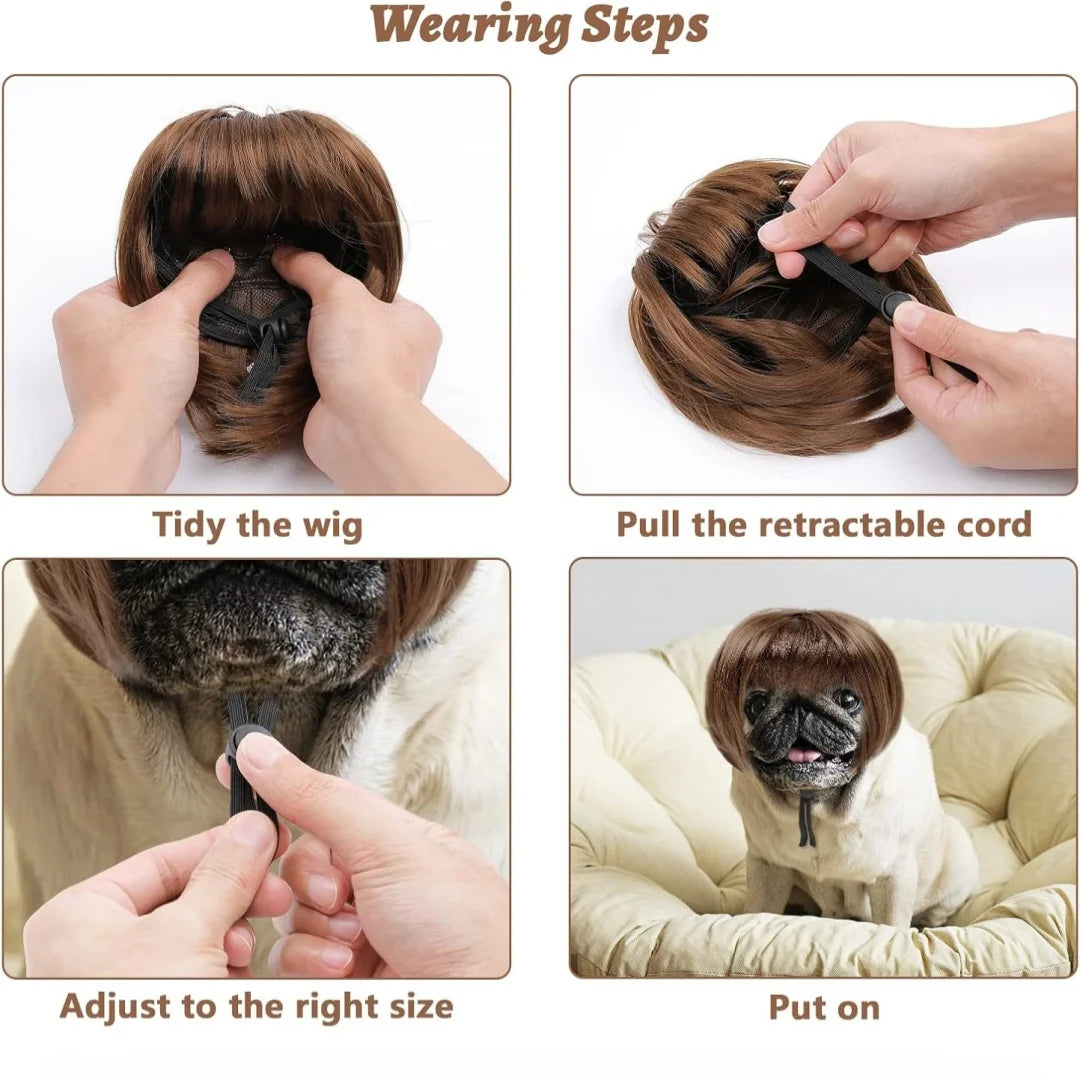 Pet Bob Wig – Funny Cat & Dog Costume Accessory