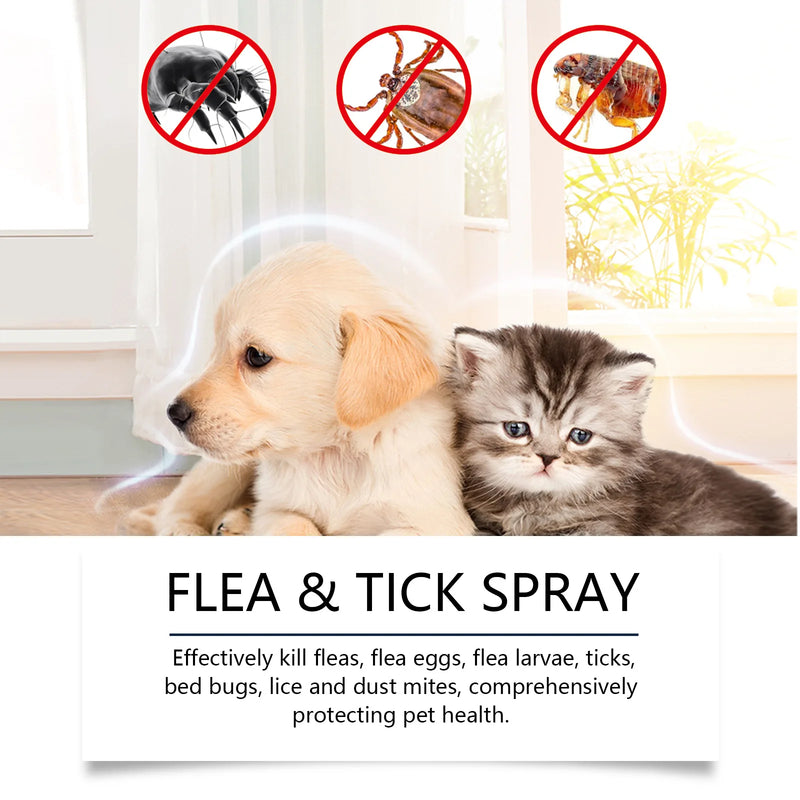 Spray Natural Antipulgas y Garrapatas para Gatos y Perros