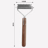 Double-Sided Wooden Pet Grooming Comb