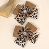 Leopard Bow Hair Clips for Girls - Set of 2
