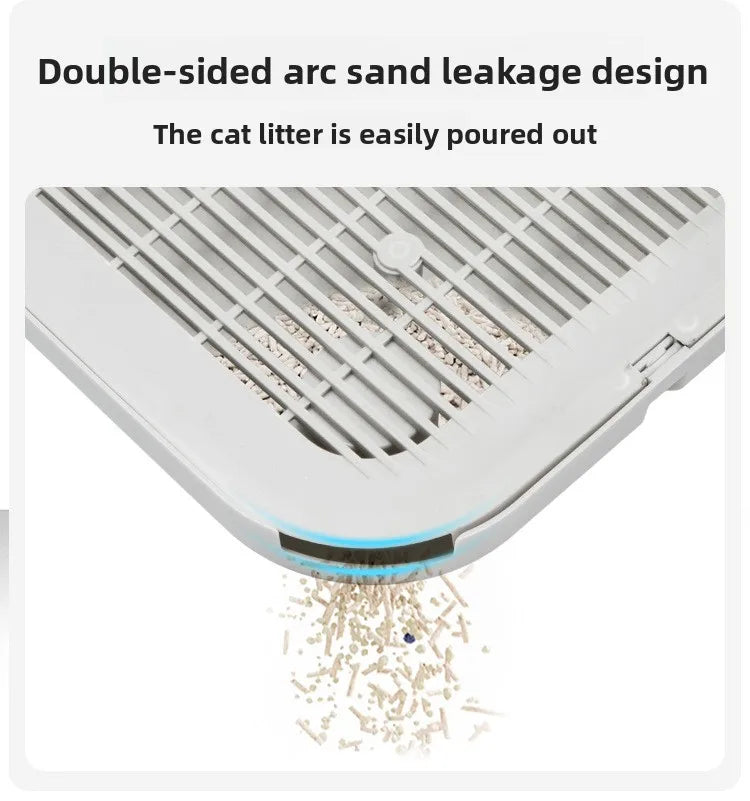 Double-Layer Cat Litter Mat with Non-Slip Base