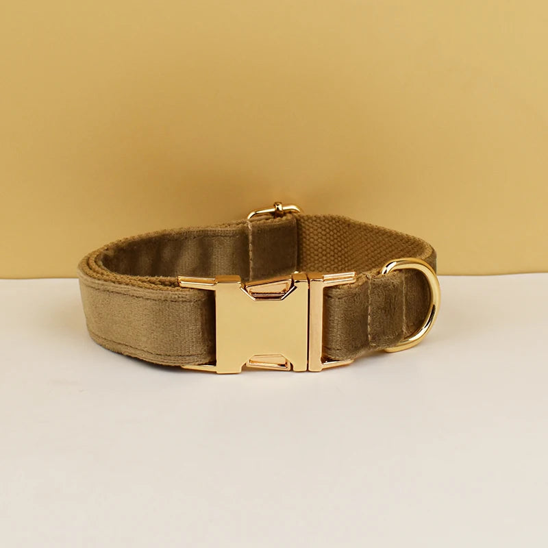 Personalisiertes Halsband, Geschirr & Leine Set mit abnehmbarem Fliegenknoten