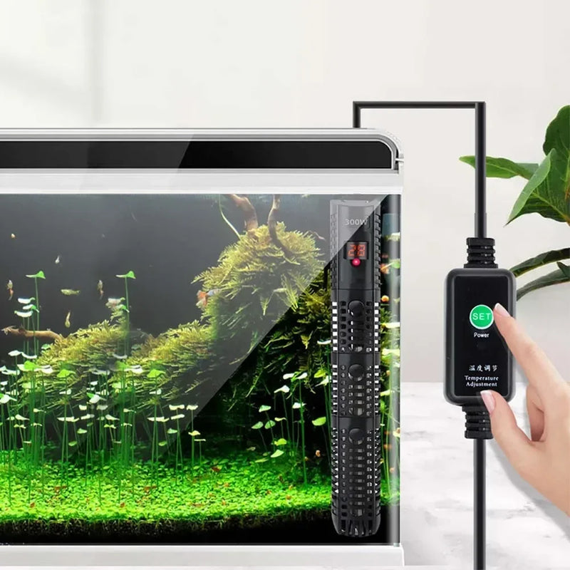 Tauchheizkörper für Aquarium mit LCD-Display