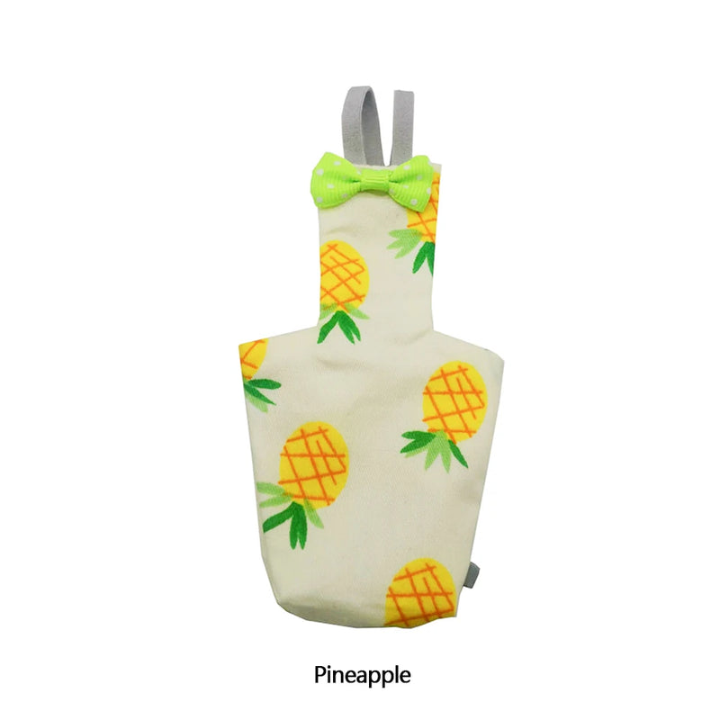 Combinaison de vol en coton avec nœud papillon pour petits perroquets