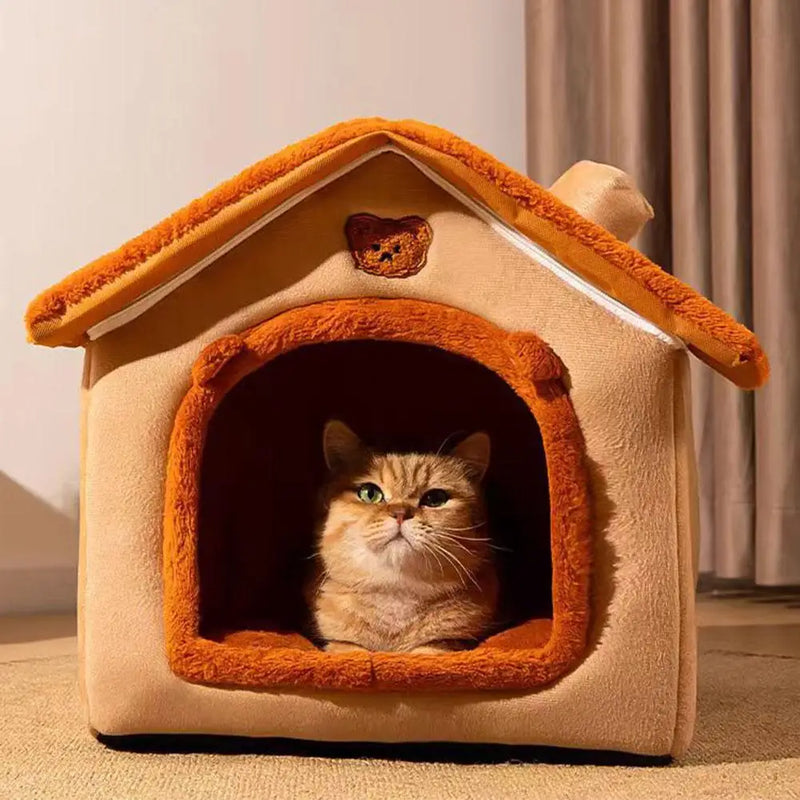 Lit Grotte pour Animaux aux Oreilles d'Ours