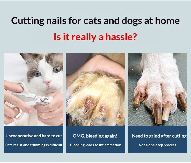 Quiet Electric Pet Nail Grinder for Dogs and Cats