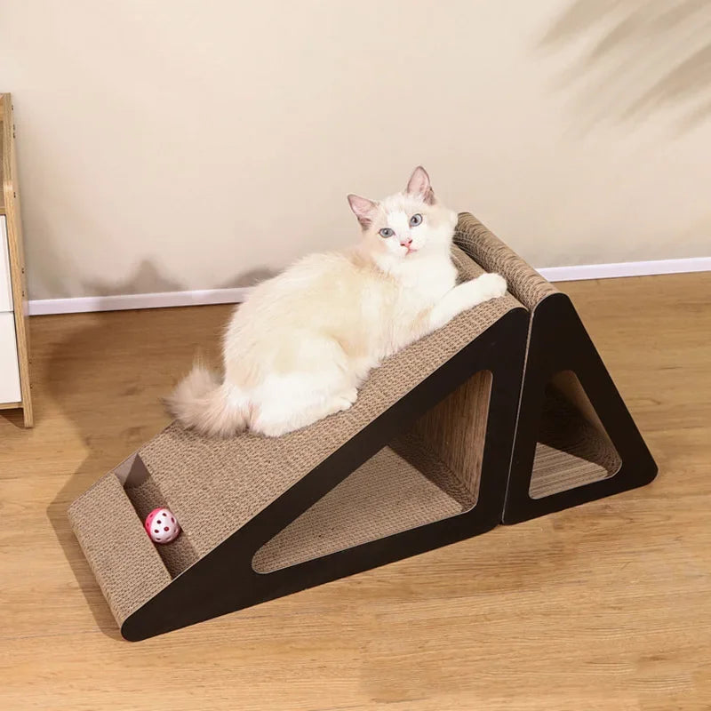 2-in-1 Cat Scratcher with Rotating Ball