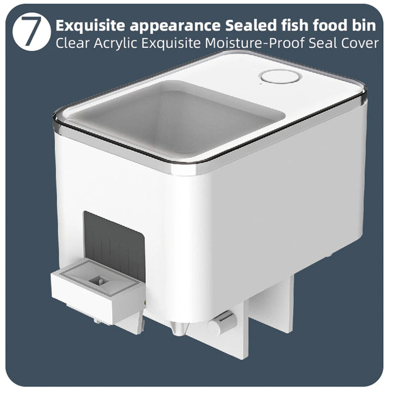 WiFi Automatic Aquarium Feeder 100ml Large Capacity