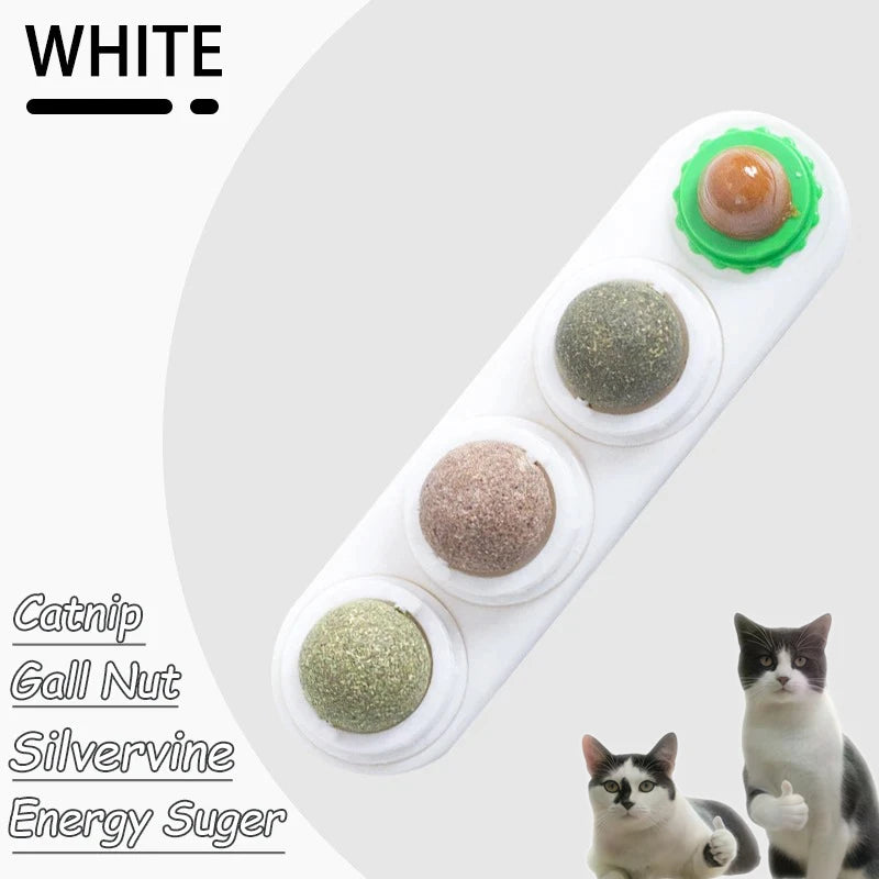 Edible Catnip Wall Balls for Dental Care and Play