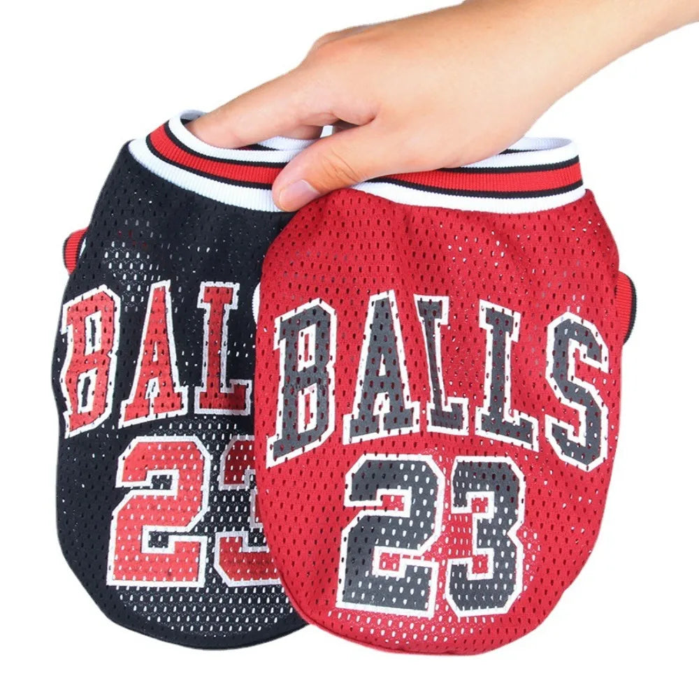 Breathable Mesh Basketball Jersey for Dogs