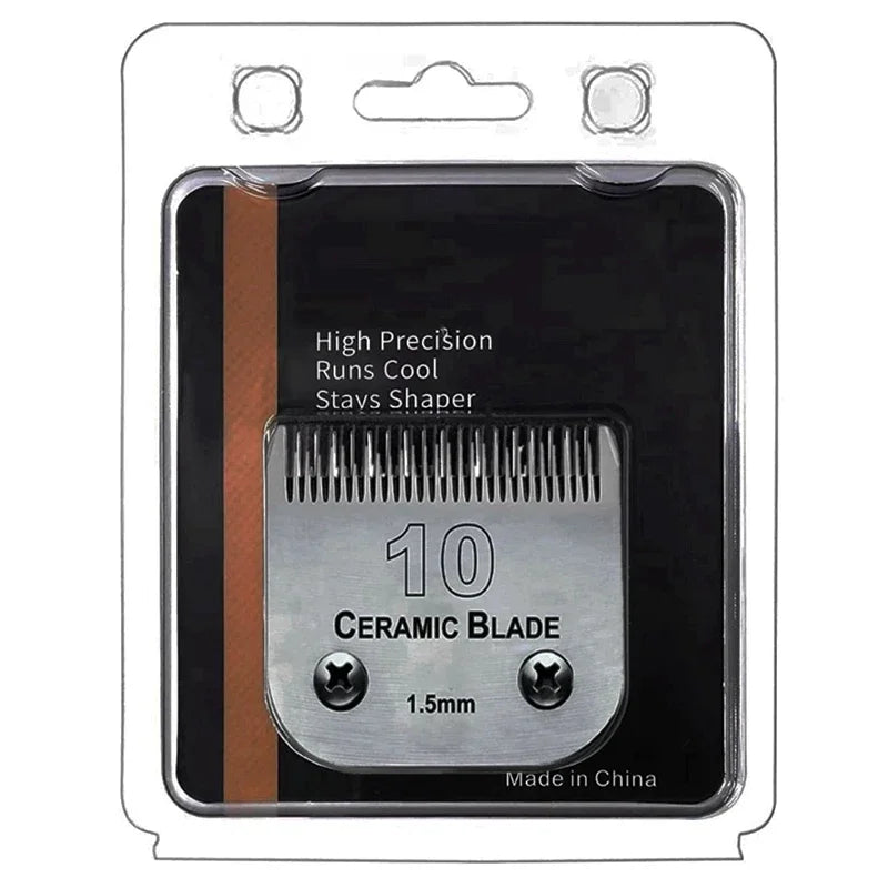 A package containing a high precision runs cool staves shaper with ten ceramic blades and a 1.5mm blade size.