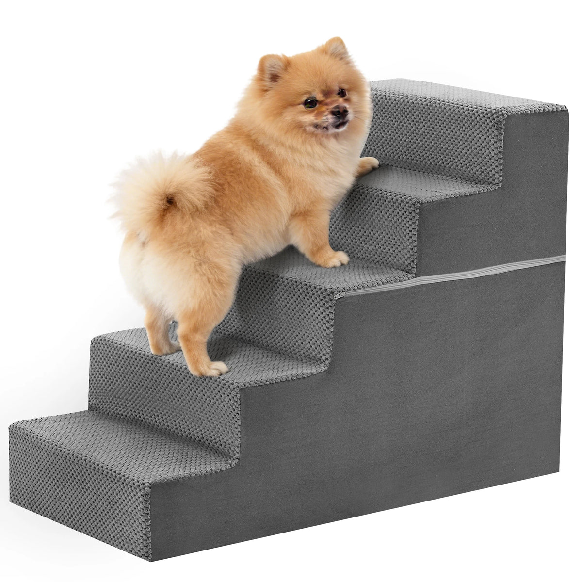 Non-Slip Foam Dog Stairs with Removable Washable Cover
