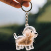 Cartoon Dog Transparent Acrylic Keychain