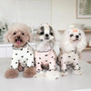 Cozy Heart Print Waffle Vest for Small Dogs