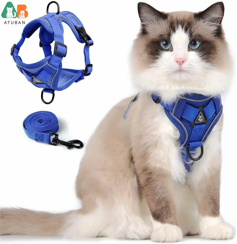 Ausbruchssicherer Katzen-Geschirr mit Leine