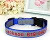 Personalisierte bestickte Nylon-Hundehalsband