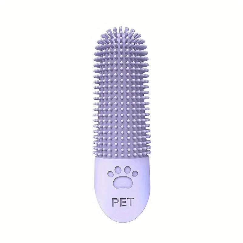 Soft Silicone 360° Finger Toothbrush for Dogs & Cats