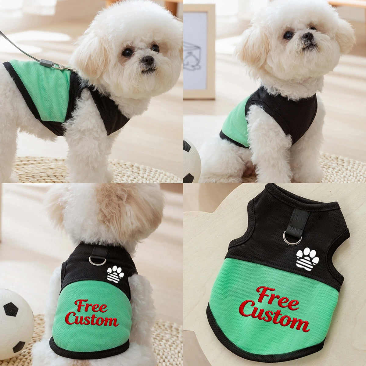 Breathable Mesh Pet Vest with Leash Ring – Lightweight Summer Harness for Dogs and Cats