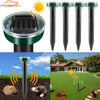 Solar Powered Ultrasonic Pest Repeller for Yard and Garden