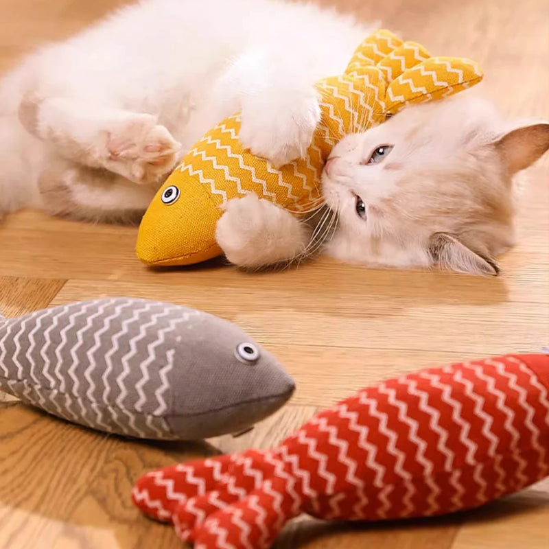 Katzenminze-Fisch-Kratzspielzeug