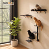 Modular Wall-Mounted Cat Climbing Shelves with Scratching Posts