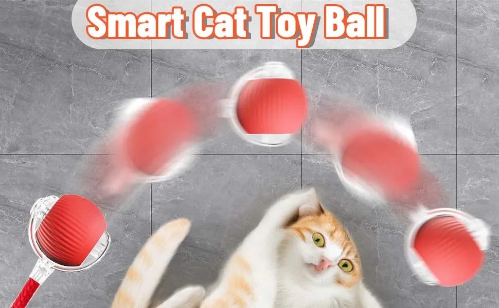 Automatic Interactive Rolling Cat Toy with Bird Sounds