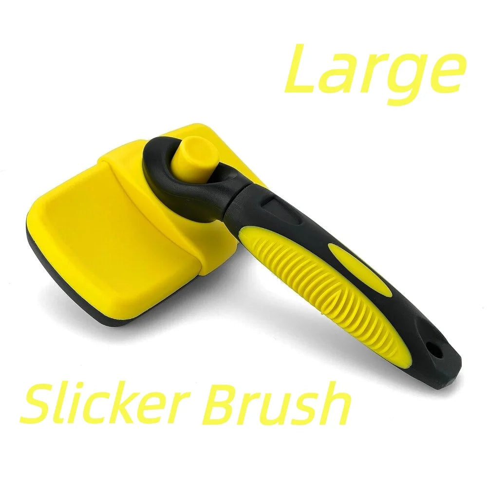 Cat Corner Scratcher with Self-Grooming Bristles and Catnip