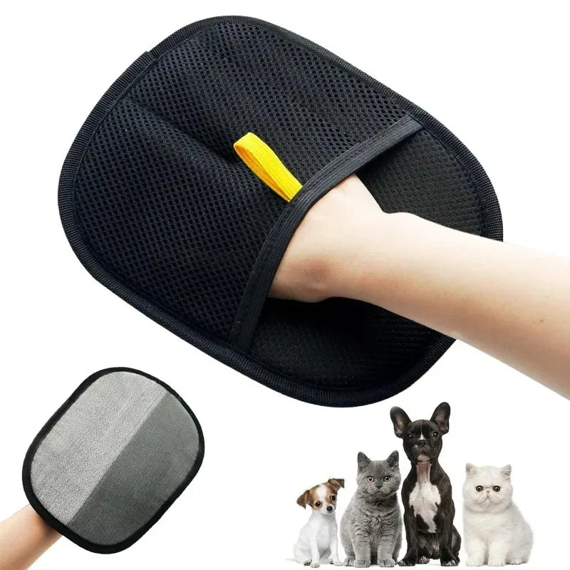 Double-Sided Pet Grooming Gloves for Cats and Dogs