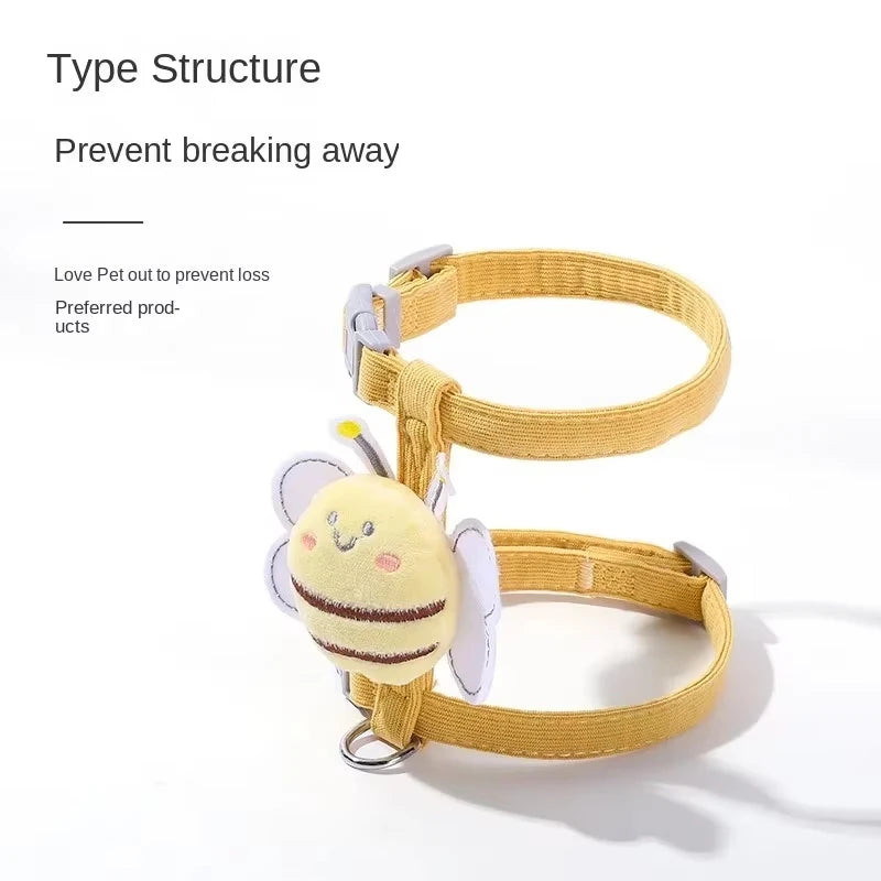 Breathable Mesh Cat & Small Dog Harness with Leash