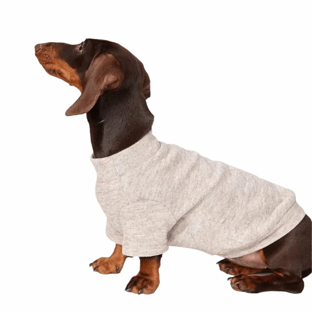 Cozy Solid Color Pet Sweater for Small Dogs