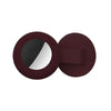 A dark brown silicone collar holder with a circular opening, designed for cats and small dogs.