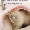 Lit Semi-Ouvert en Peluche pour Chats et Chiens