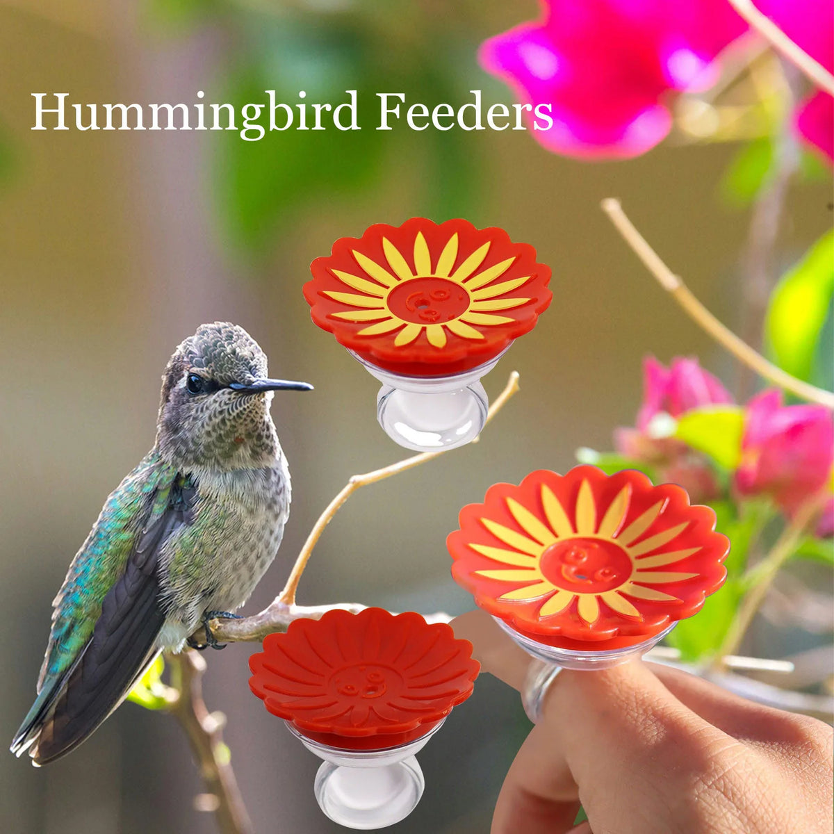 Hummingbird Ring Feeder for Garden and Outdoor Use