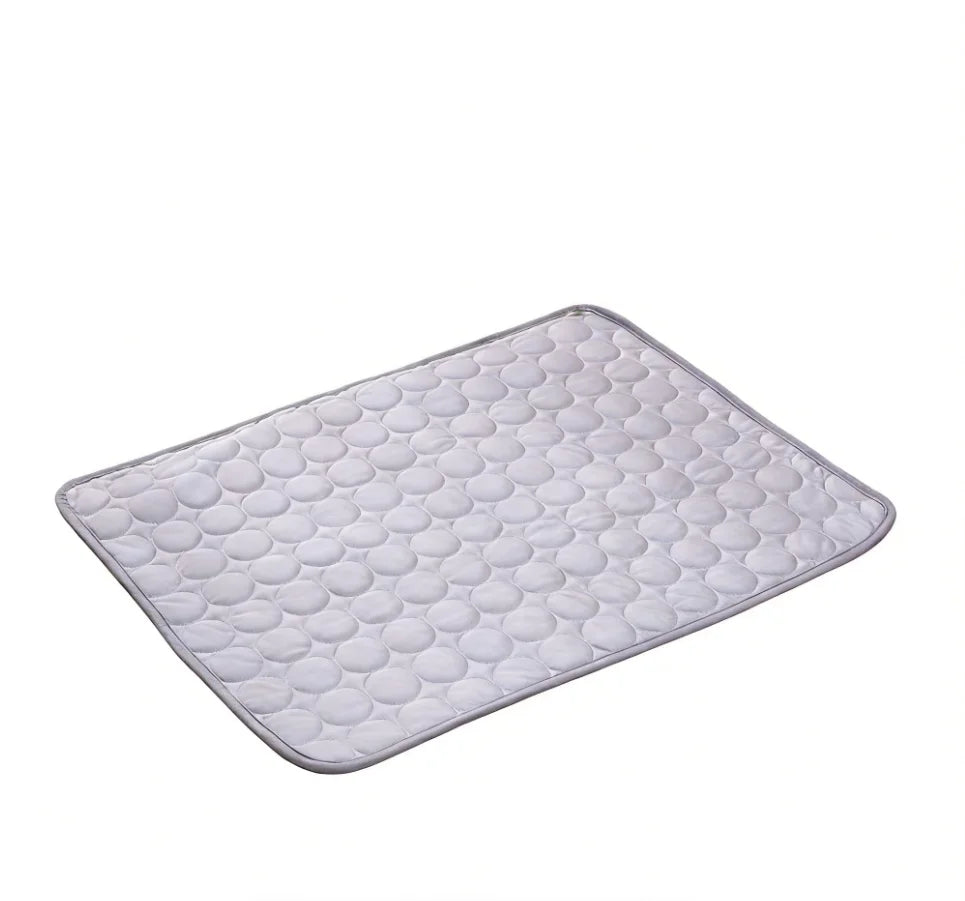Ice Silk Cooling Pet Mat with Non-Slip Bottom