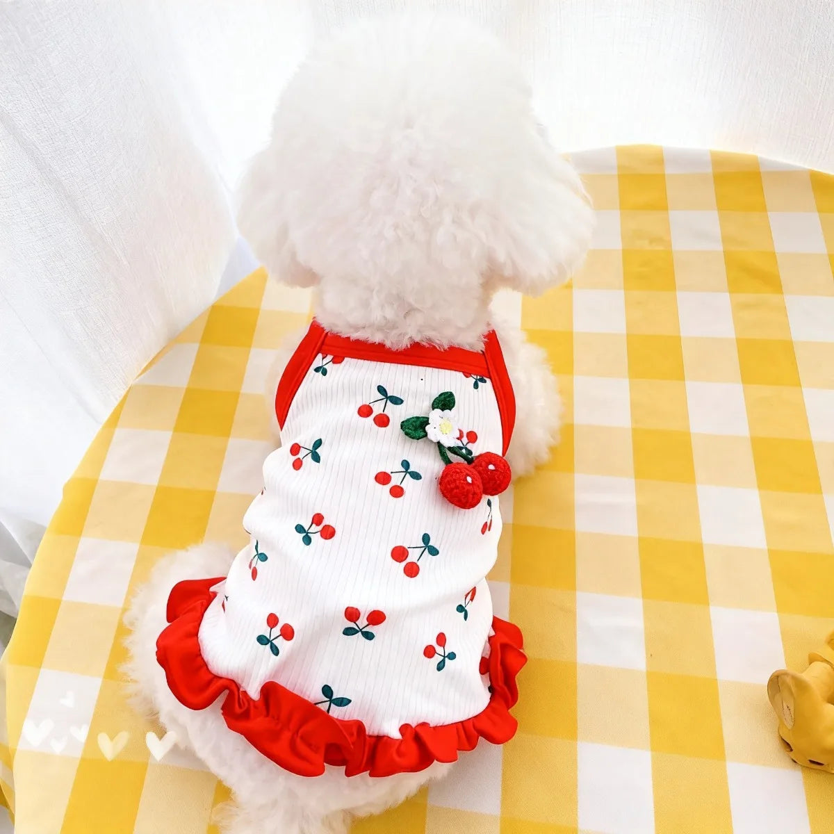 Cherry Print Cooling Vest for Small Dogs and Cats